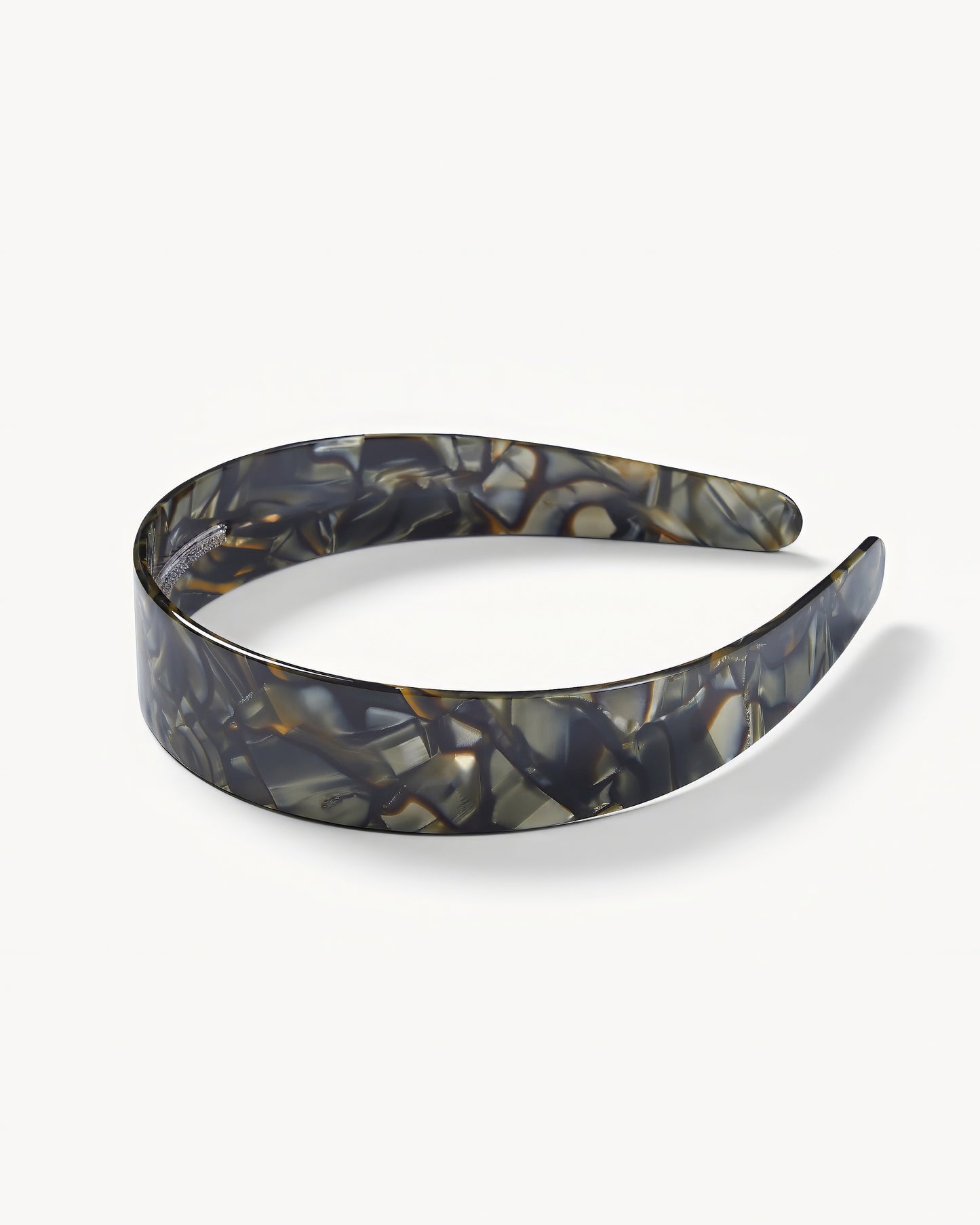 Wide Women's Headband in Midnight Horn