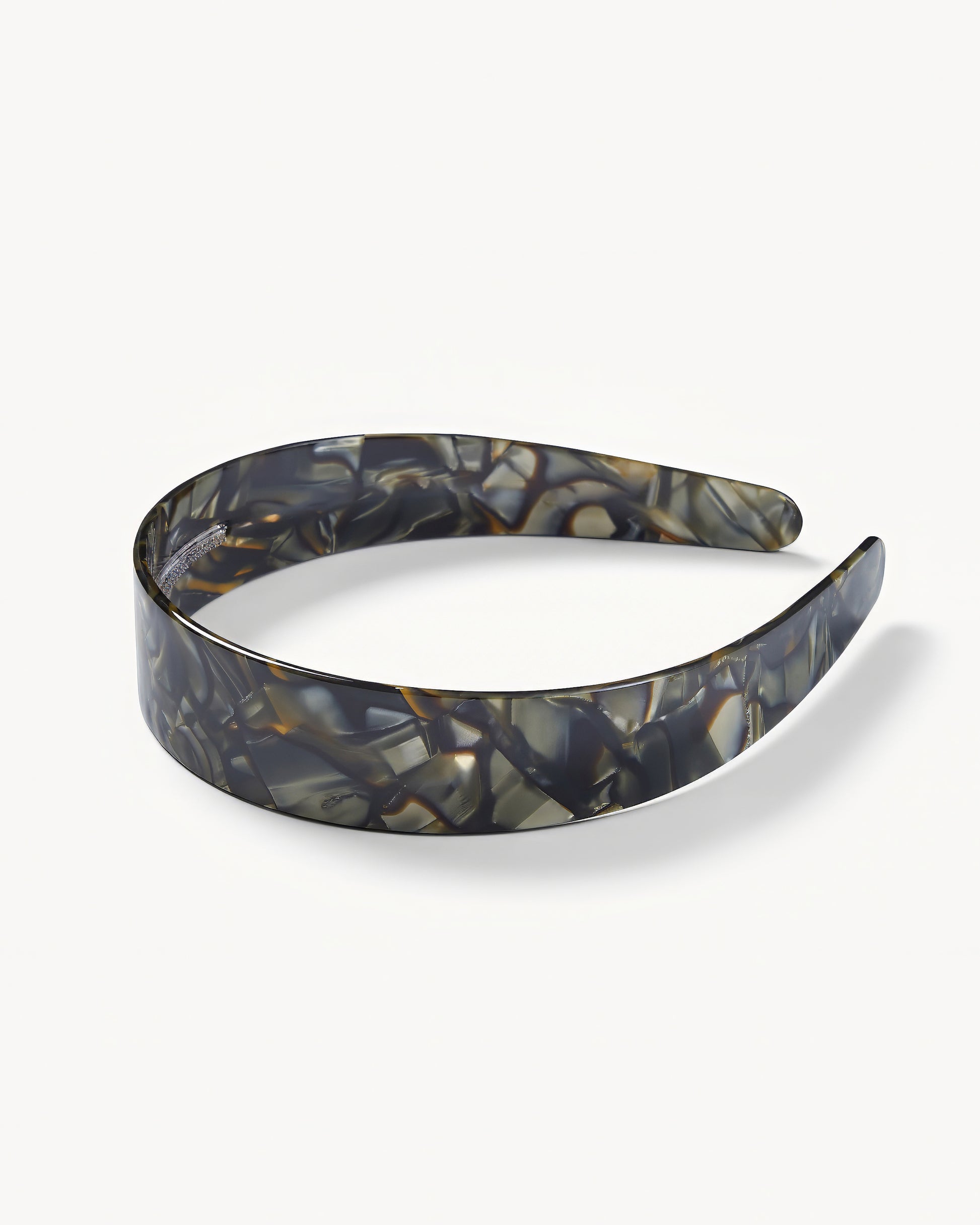 Wide Women's Headband in Midnight Horn