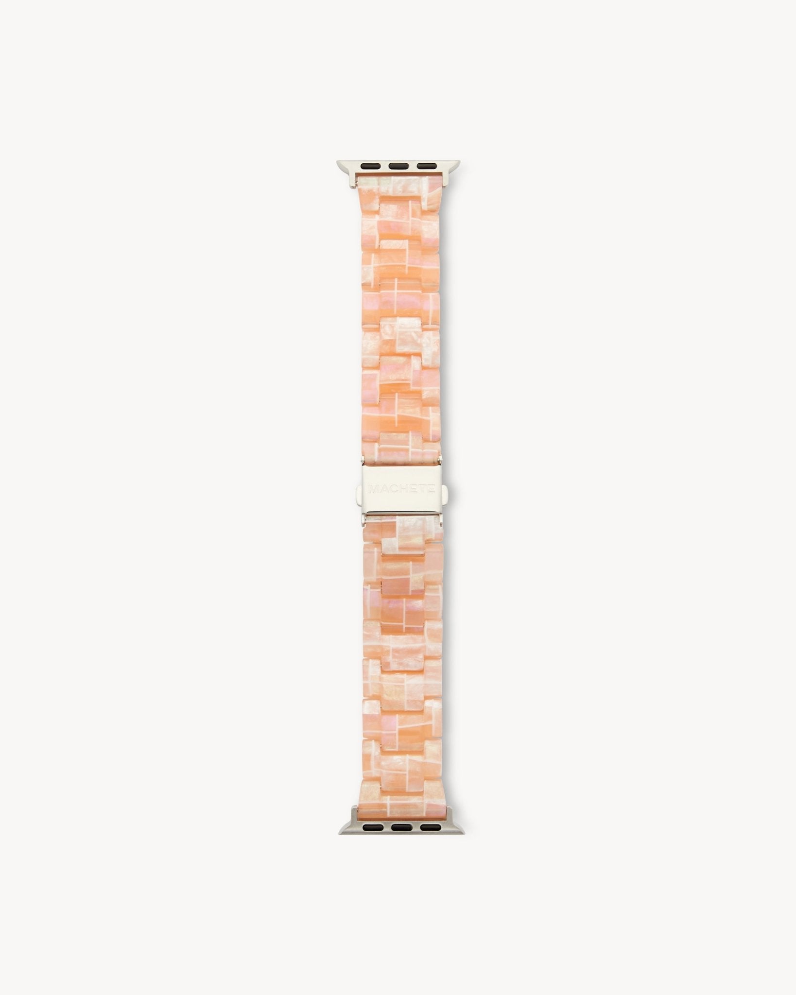 Apple Watch Band in Apricot Shell Checker - MACHETE