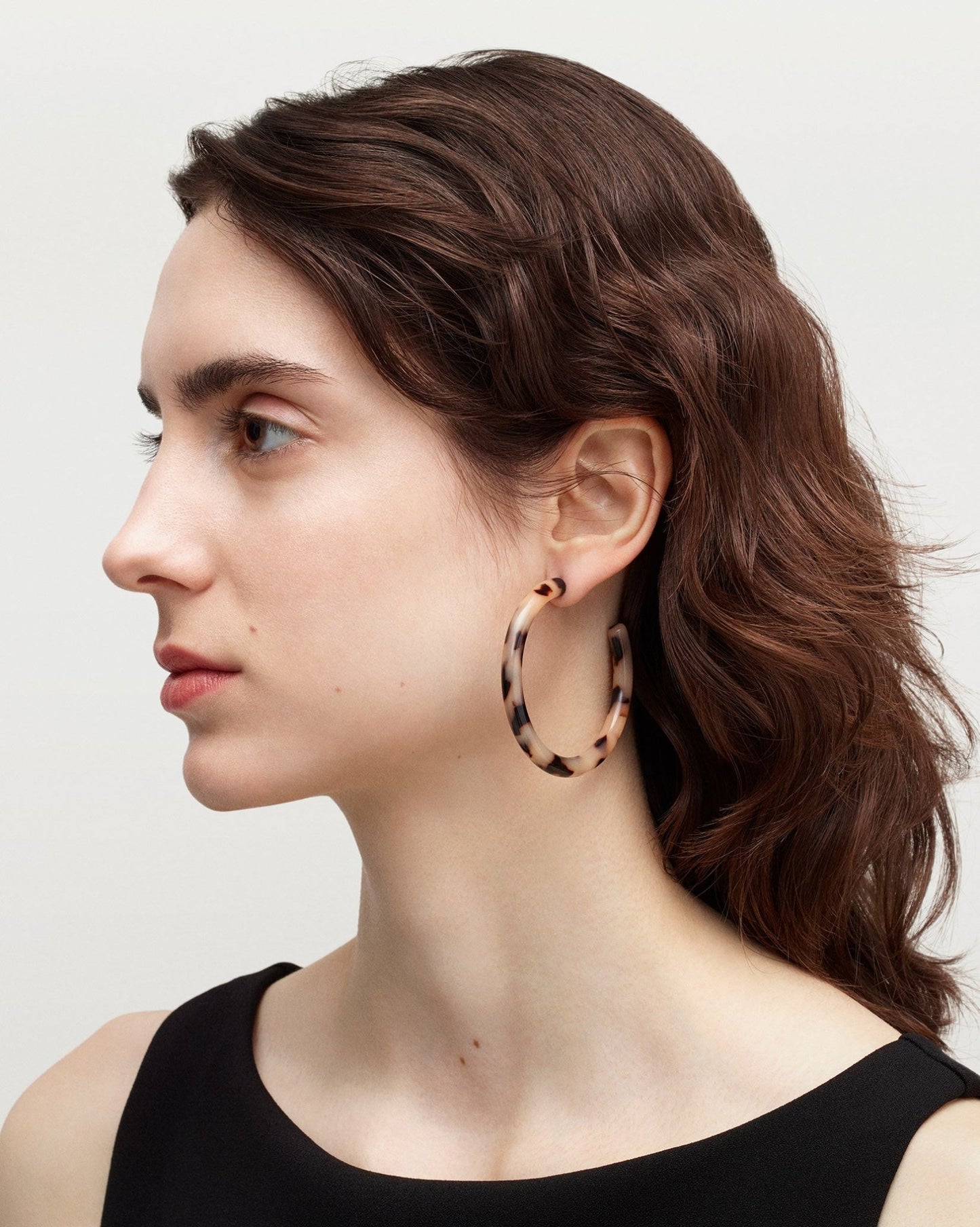 Bold Hoops in Blonde Tortoise - MACHETE