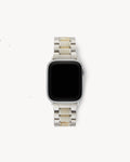 Boyfriend Apple Watch Band in Silver / Alabaster