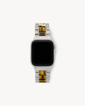 Boyfriend Apple Watch Band in Silver / Tiger's Eye