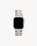 Boyfriend Apple Watch Band in Silver / White Shell