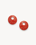 Chunky Disc Charms in Poppy
