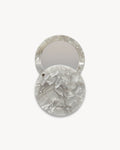 Circle Mirror in Grey Shell