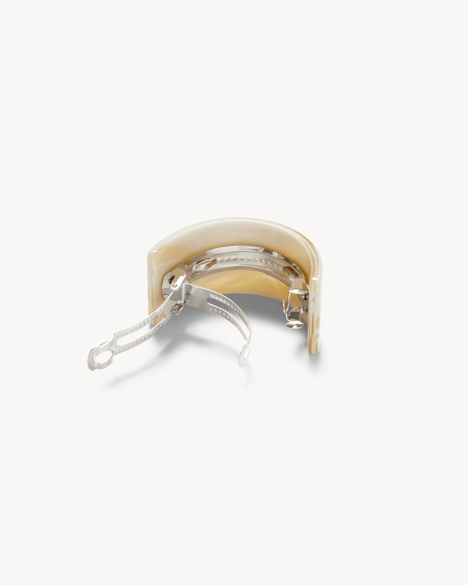 French Pony Barrette in Alabaster - MACHETE