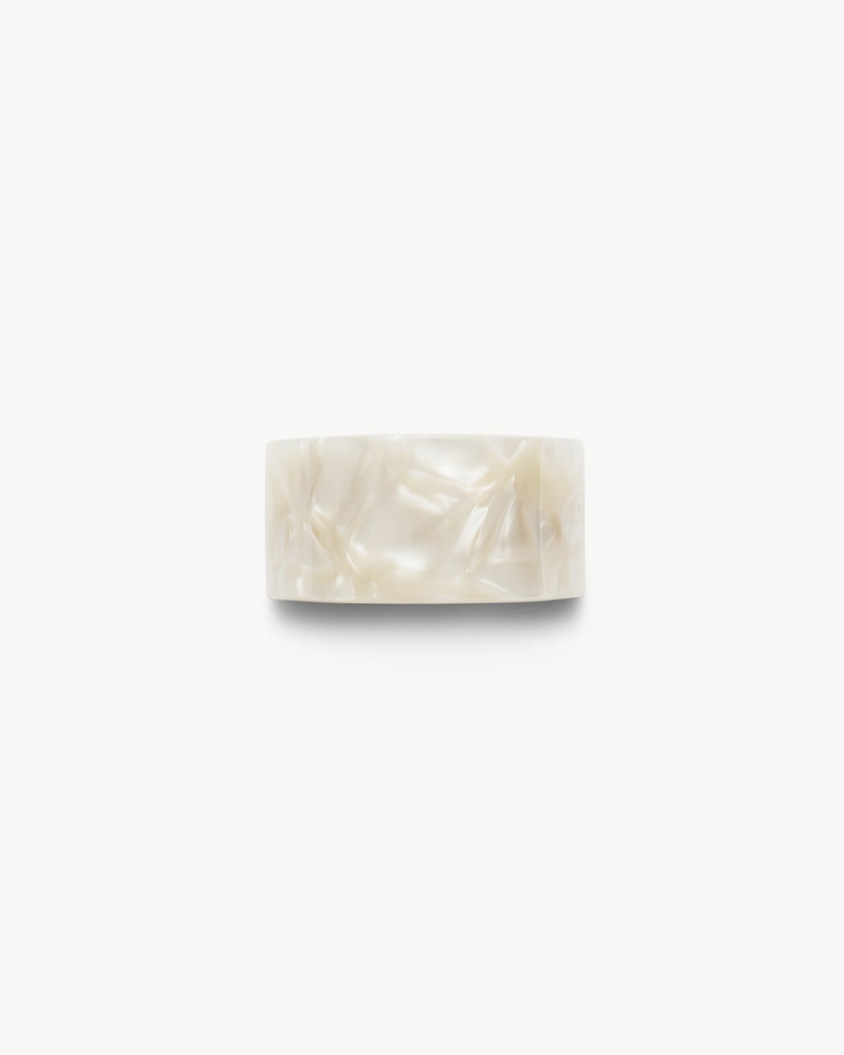 French Pony Barrette in White Shell - MACHETE