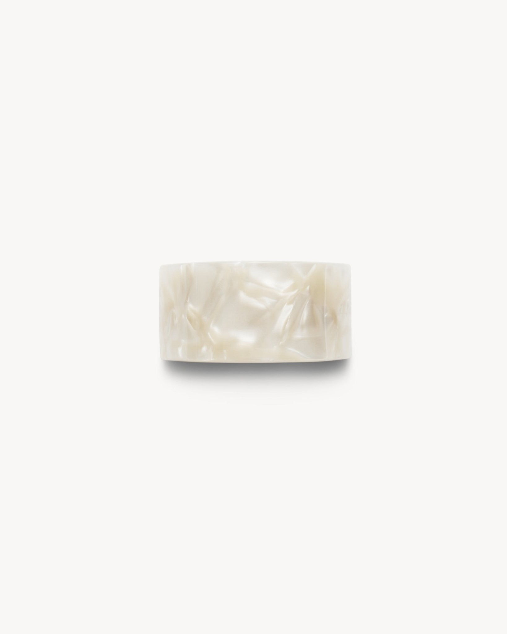 French Pony Barrette in White Shell - MACHETE