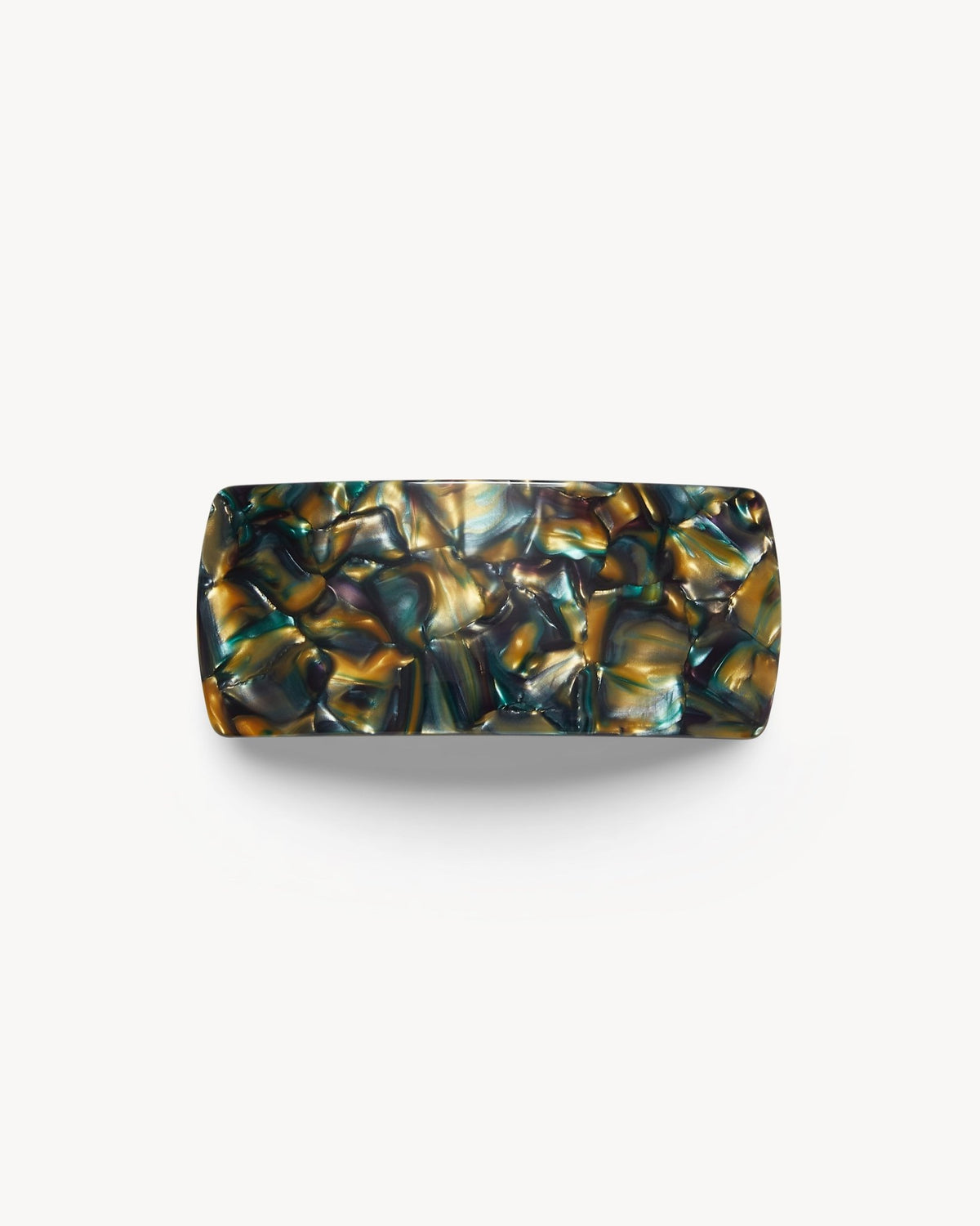 Jumbo Box Barrette in Green Tortoise - MACHETE