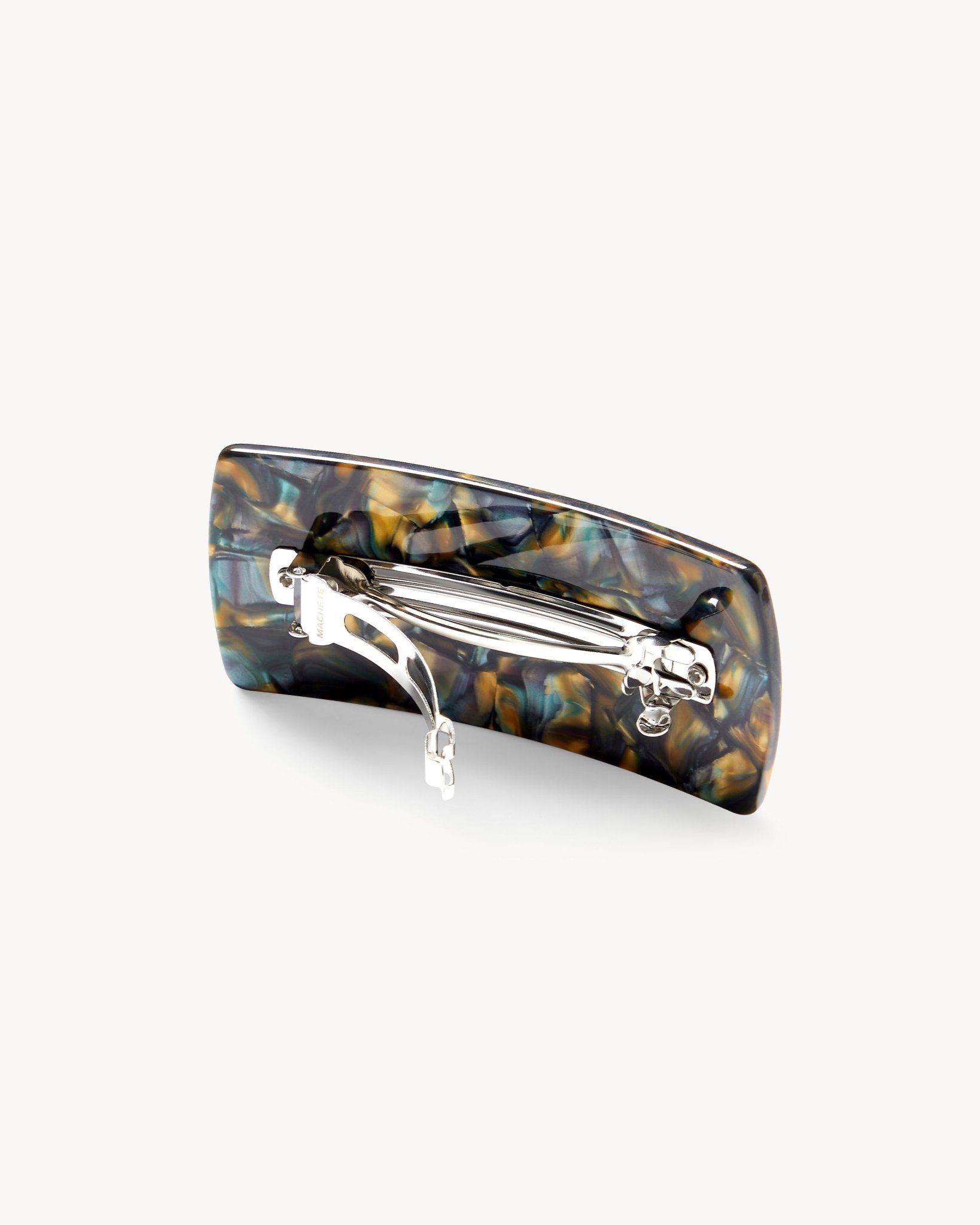 Jumbo Box Barrette in Green Tortoise - MACHETE