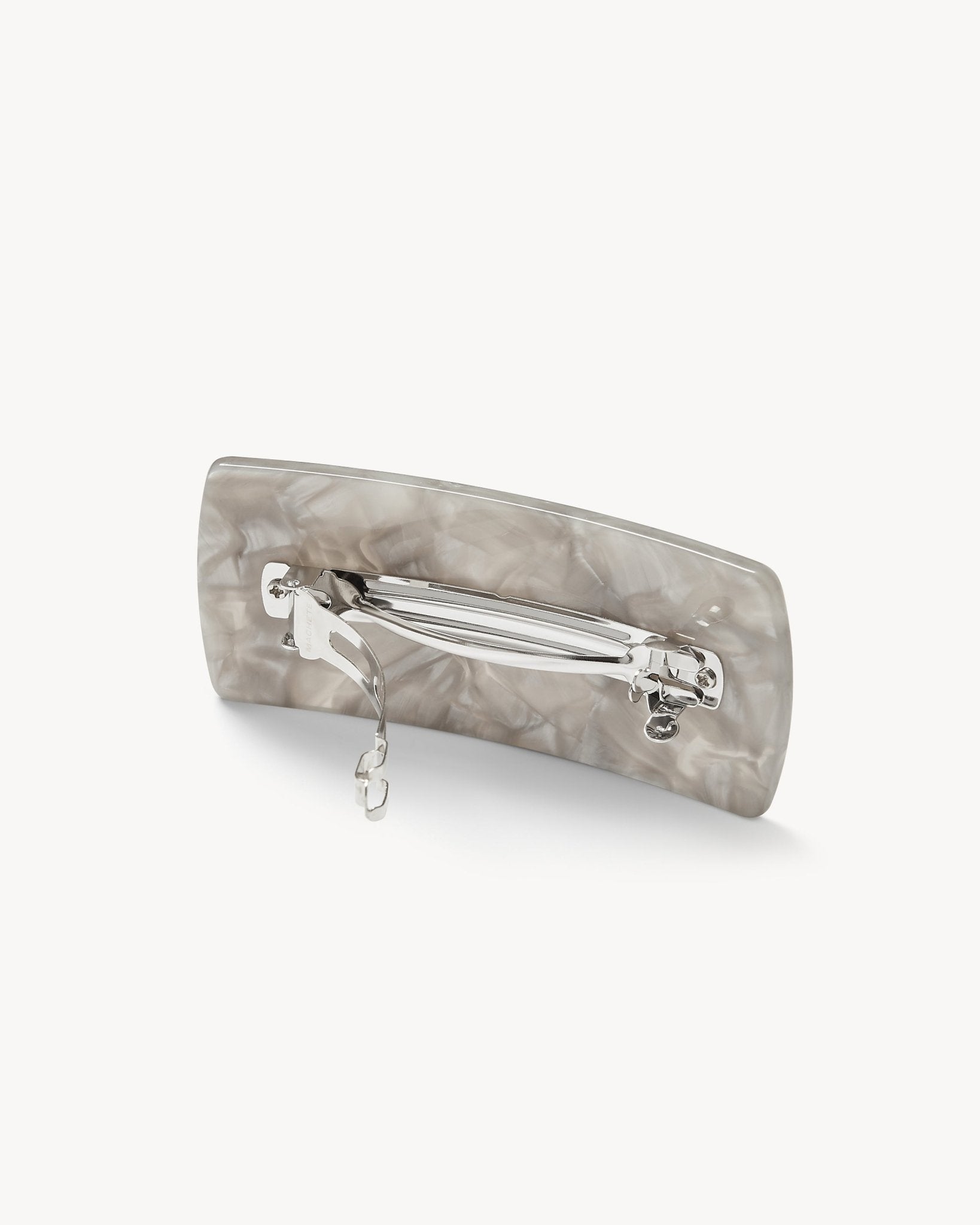 Jumbo Box Barrette in Grey Shell - MACHETE
