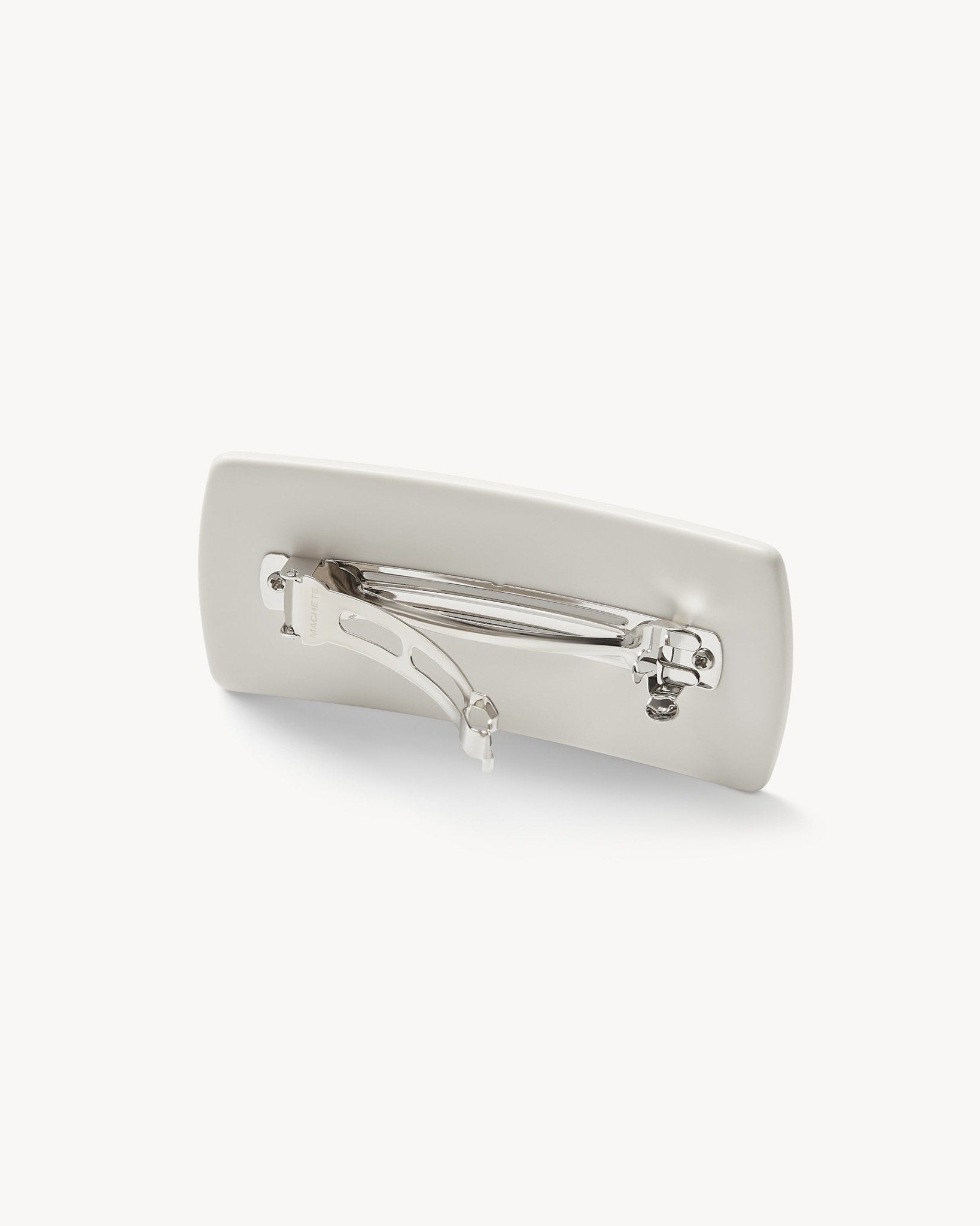 Jumbo Box Barrette in White Matte - MACHETE