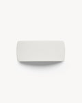 Jumbo Box Barrette in White Matte