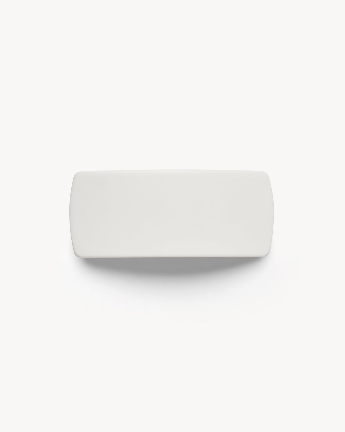 Jumbo Box Barrette in White Matte - MACHETE