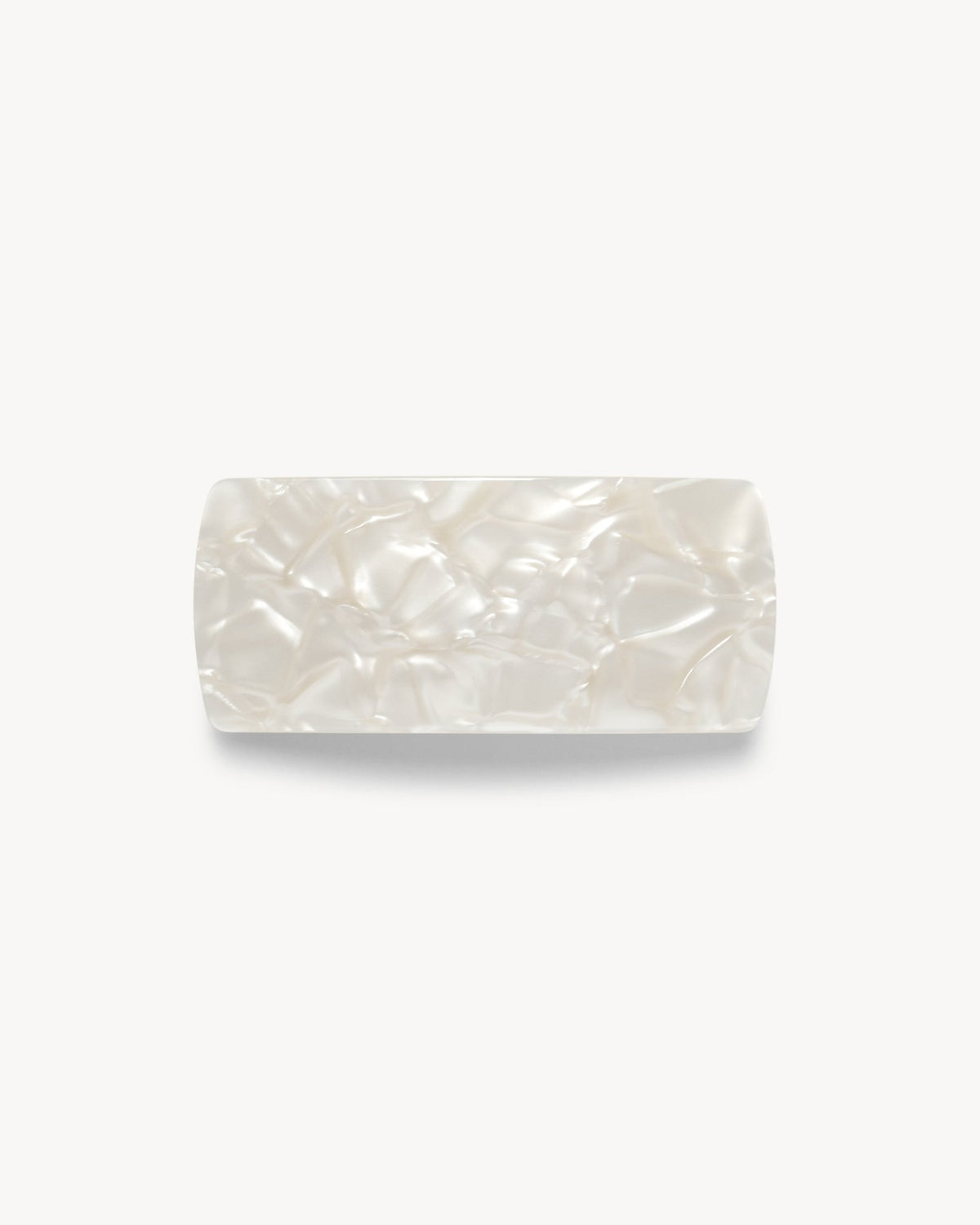 Jumbo Box Barrette in White Shell - MACHETE