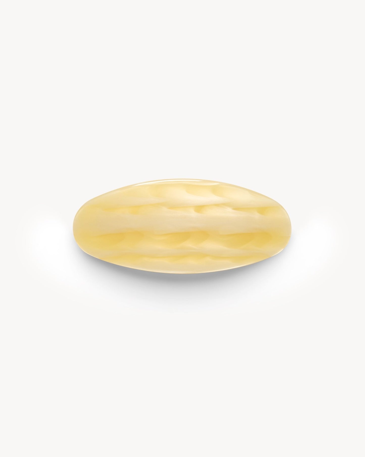 Jumbo Oval Barrette in Citrine - MACHETE