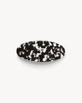 Jumbo Oval Barrette in Noir