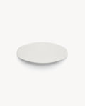 Jumbo Oval Barrette in White Matte