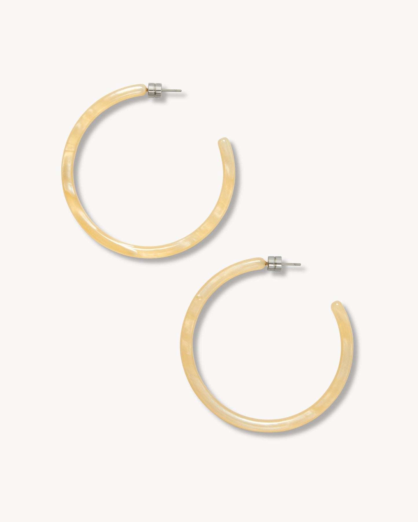 Large Hoops in Citrine - MACHETE
