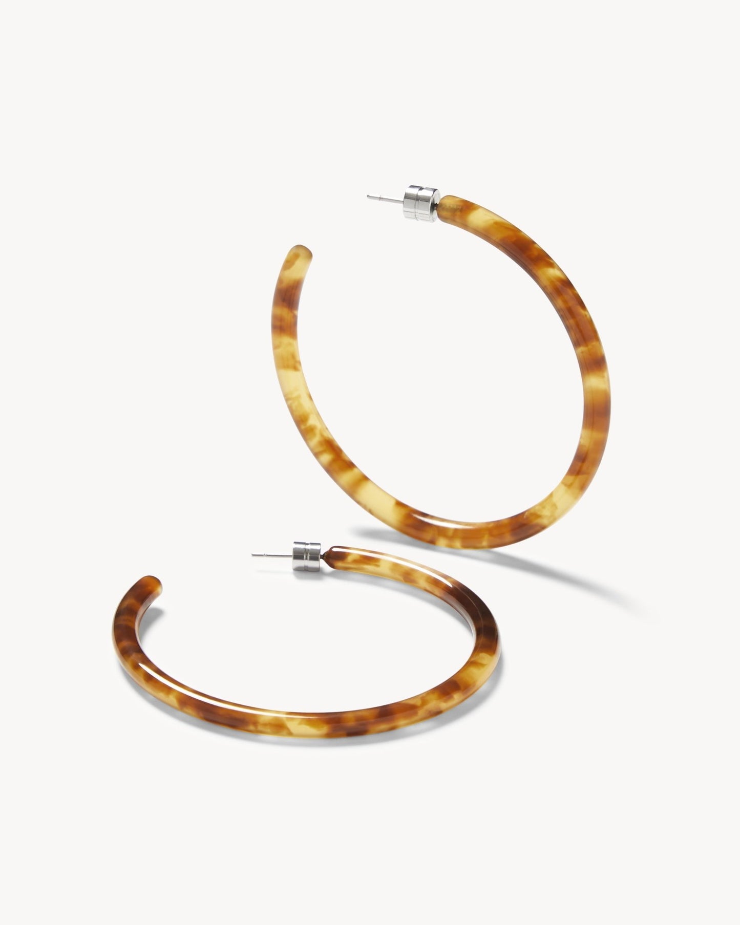 Large Hoops in Modern Walnut - MACHETE