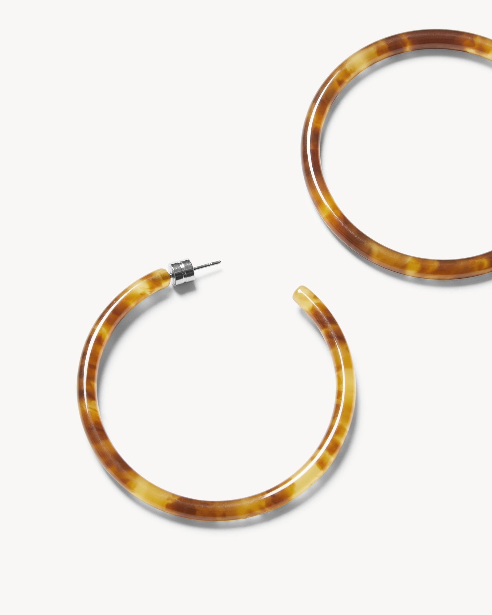 Large Hoops in Modern Walnut - MACHETE