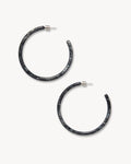 Large Hoops in Obsidian
