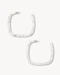 Large Square Hoops in Marble