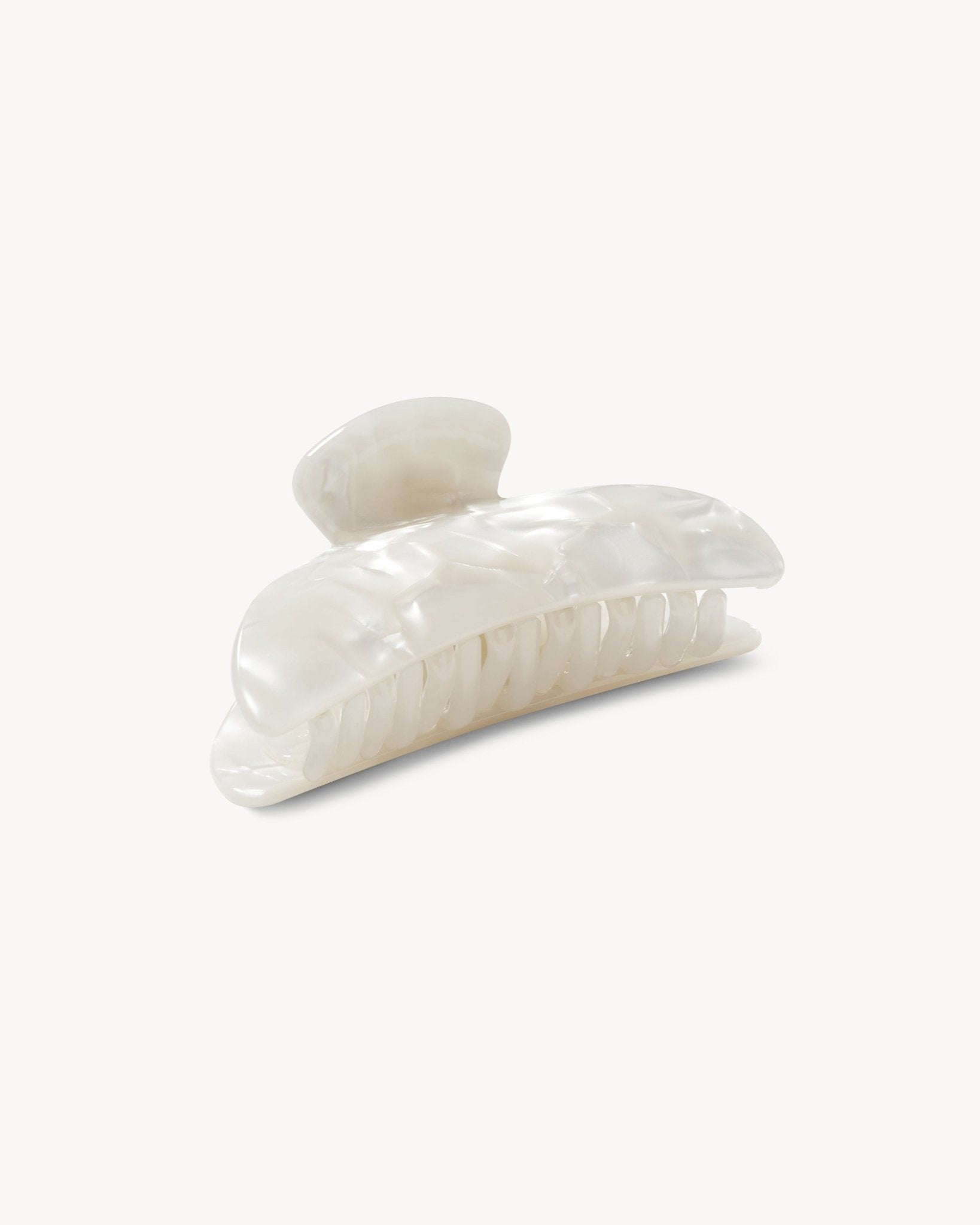 Midi Heirloom Claw in White Shell - MACHETE