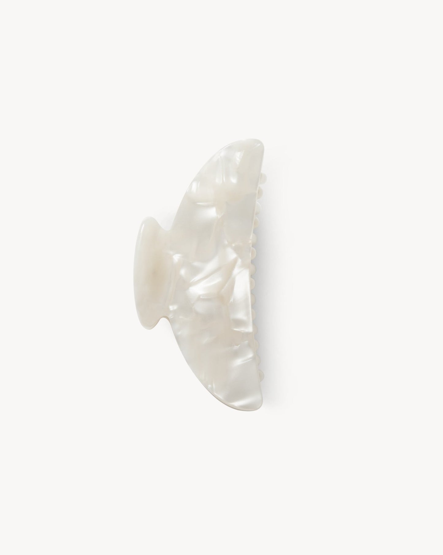 Midi Heirloom Claw in White Shell - MACHETE