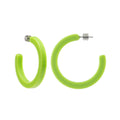 Midi Hoops in Neon Green