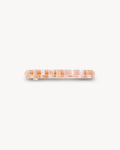 Midi Paris Barrette in Apricot Shell Checker
