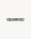Midi Paris Barrette in Vert Shell Checker