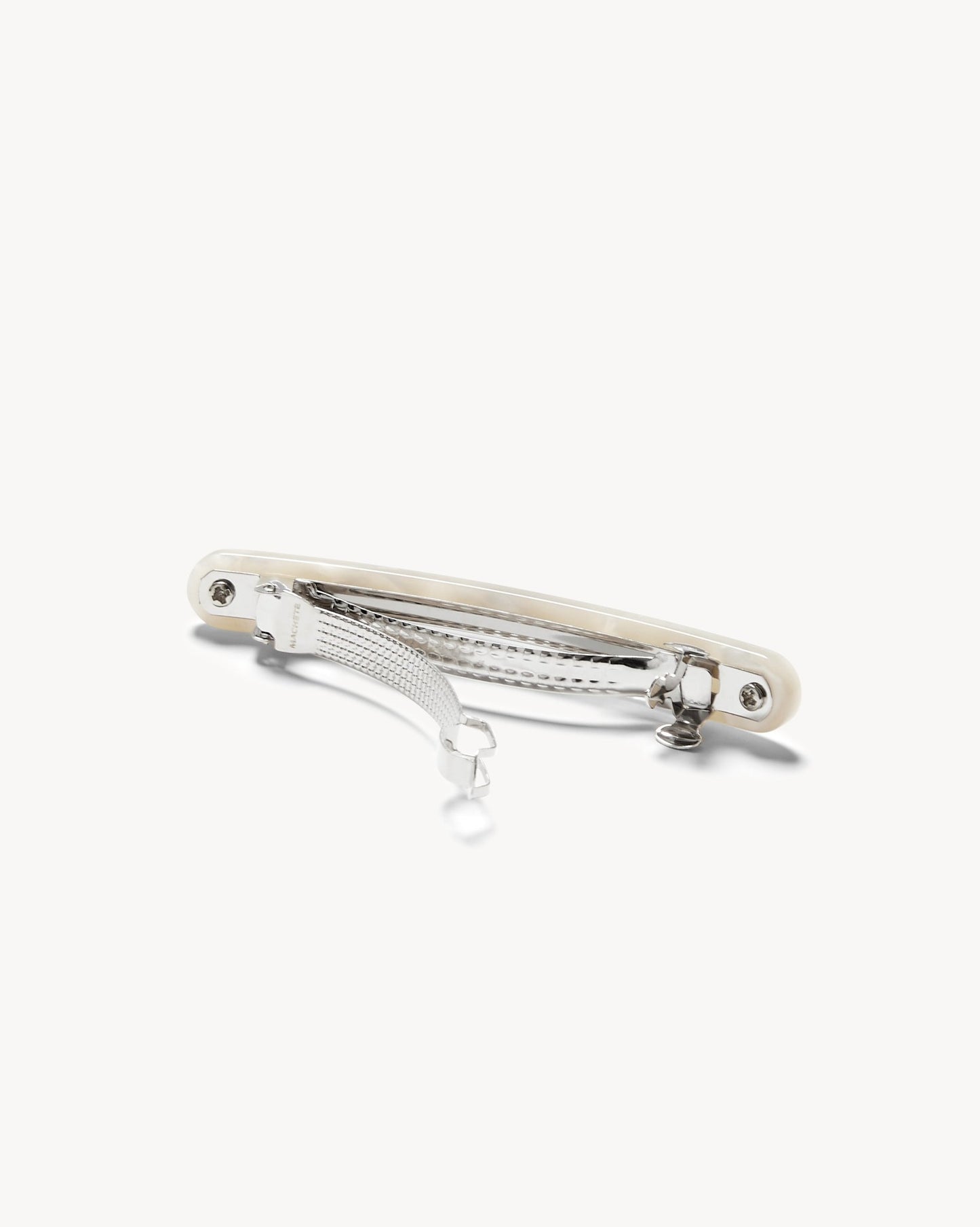 Midi Paris Barrette in White Shell - MACHETE