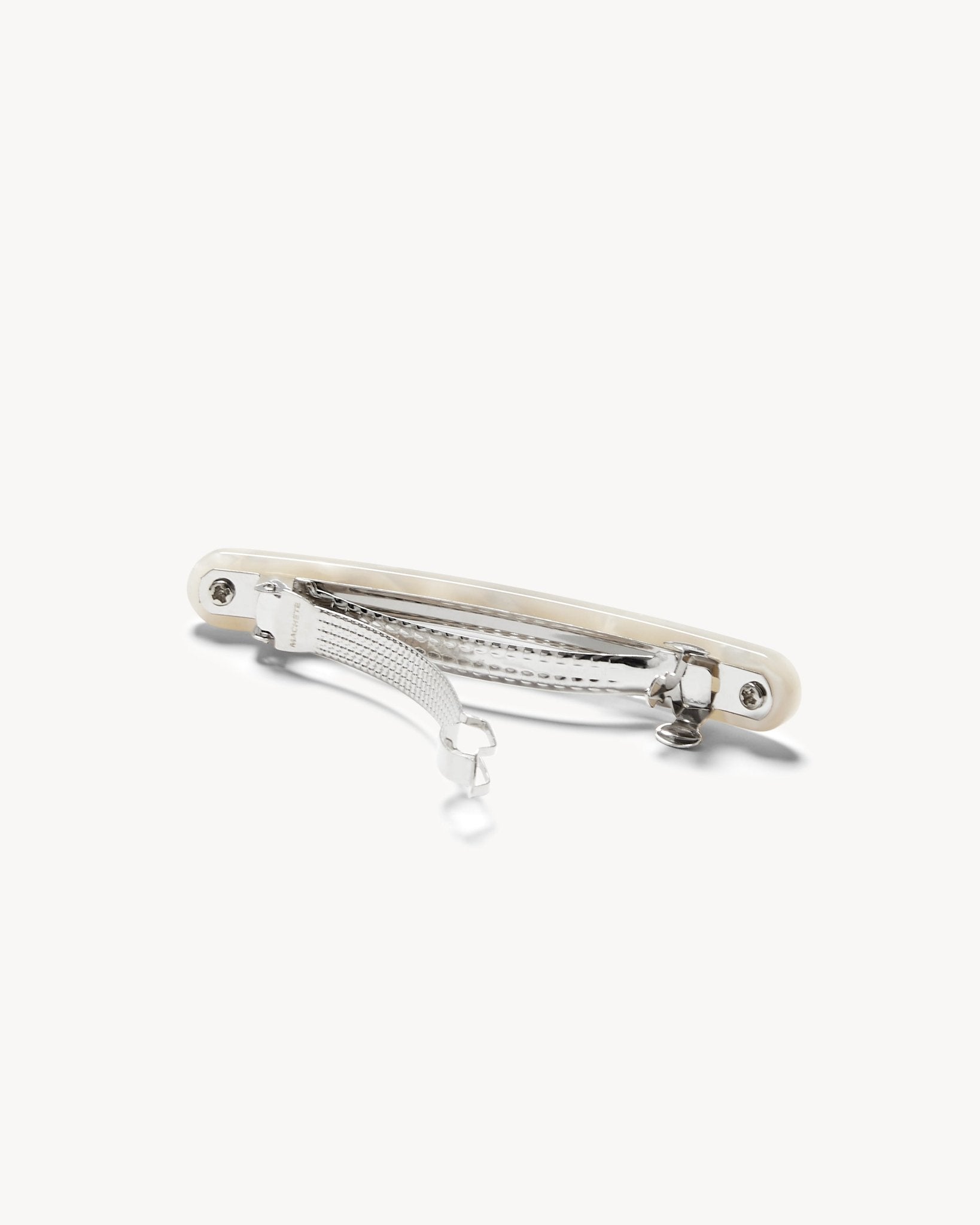 Midi Paris Barrette in White Shell - MACHETE