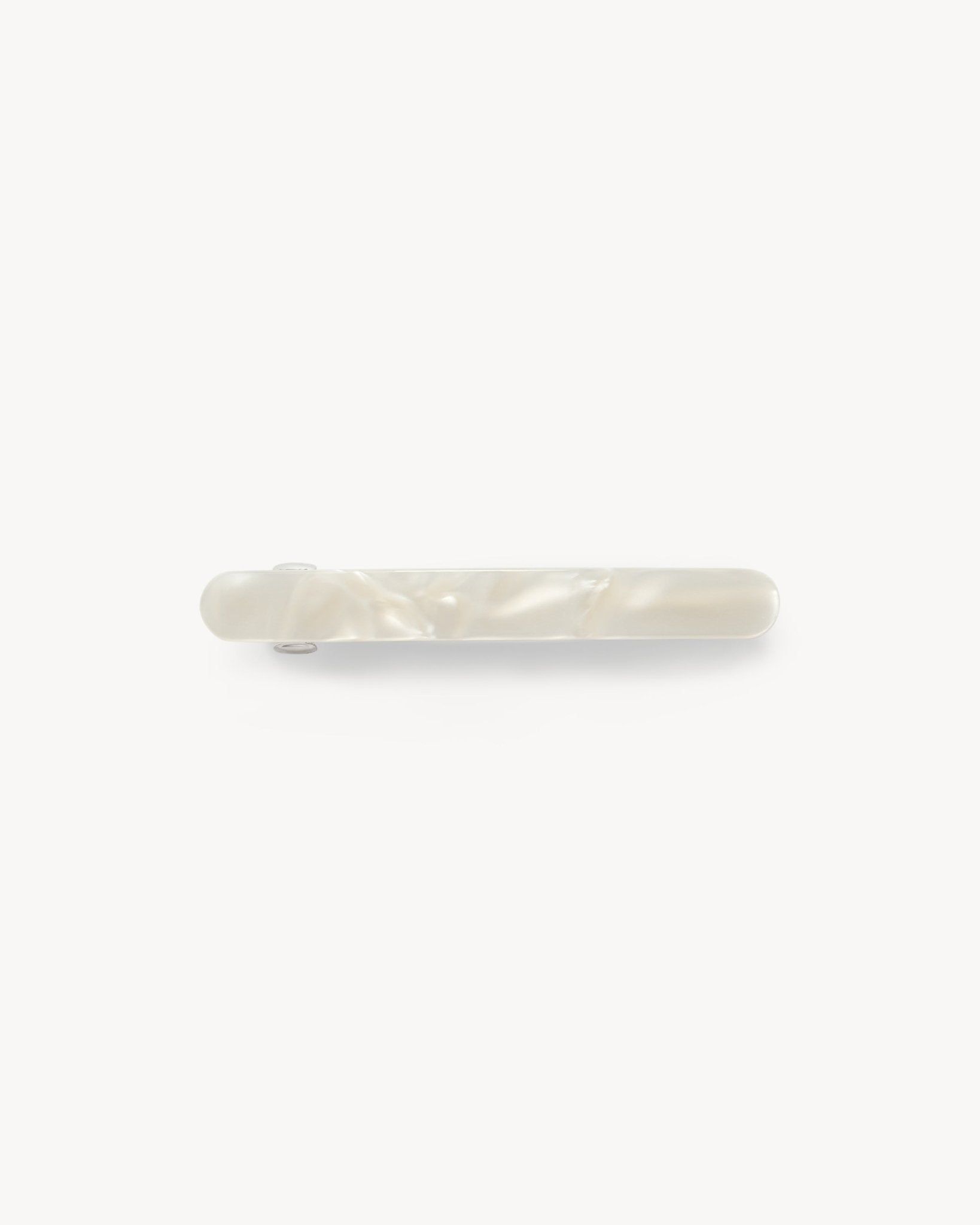 Midi Paris Barrette in White Shell - MACHETE