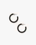 Mini Hoops in Black Matte