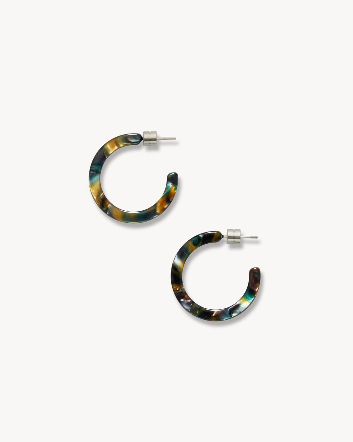 Mini Hoops in Green Tortoise - MACHETE
