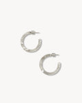 Mini Hoops in Grey Shell