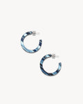 Mini Hoops in Indigo