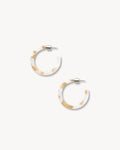 Mini Hoops in Taupe Shell