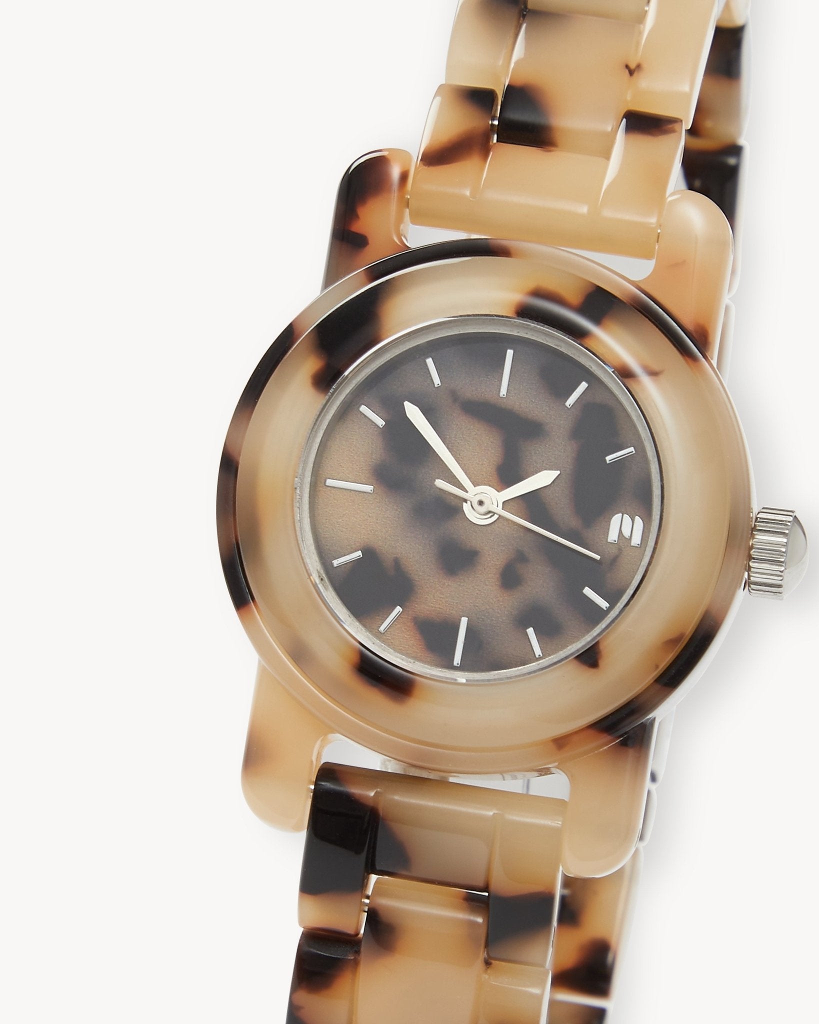 Mini Mono Watch in Blonde Tortoise - MACHETE