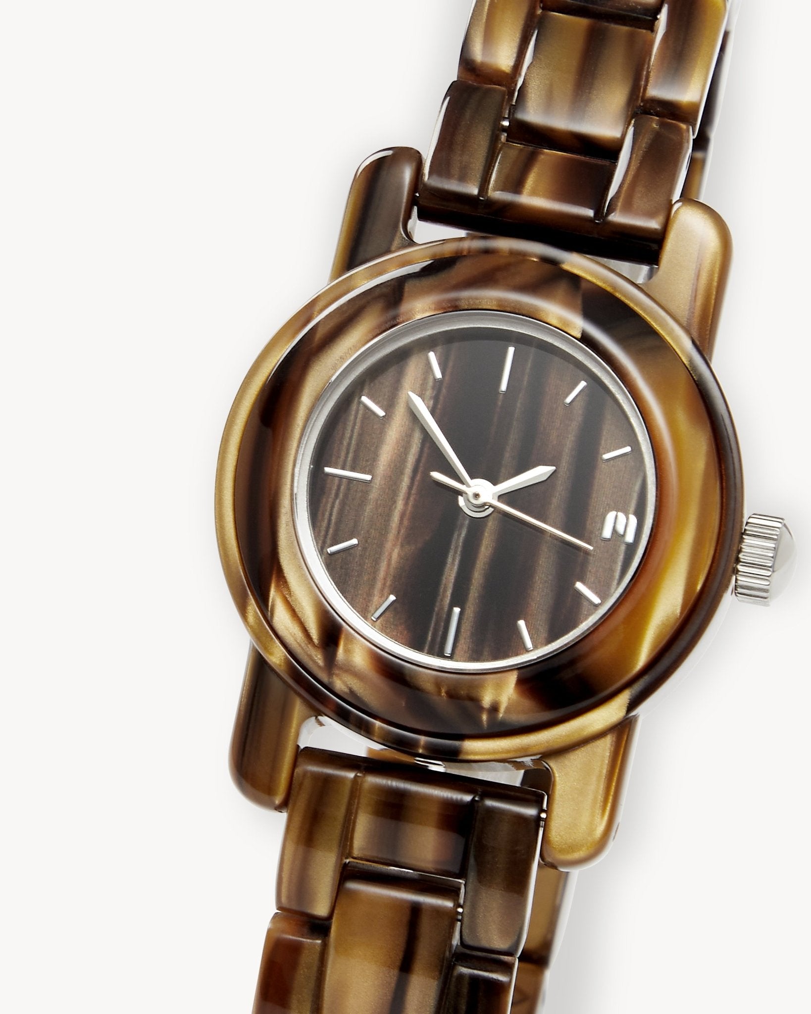 Mini Mono Watch in Tiger's Eye - MACHETE