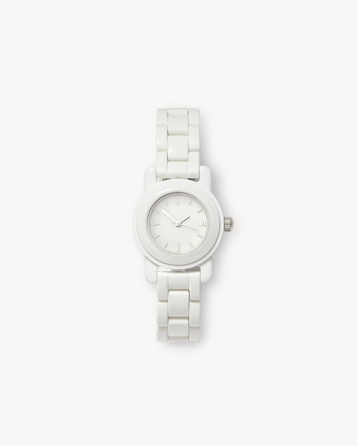 Mini Mono Watch in White - MACHETE