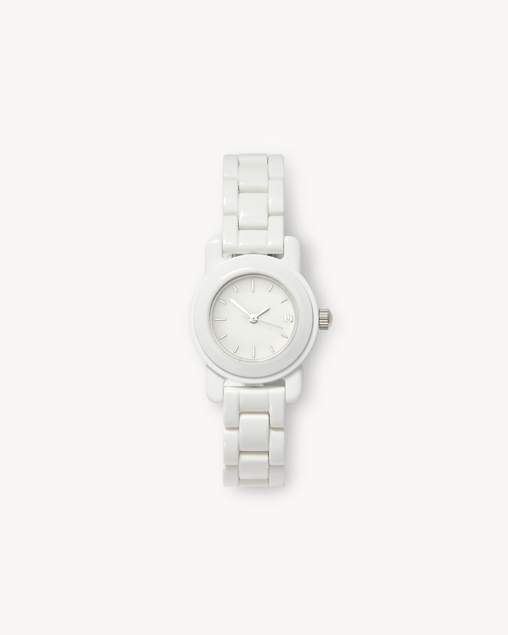 Mini Mono Watch in White - MACHETE