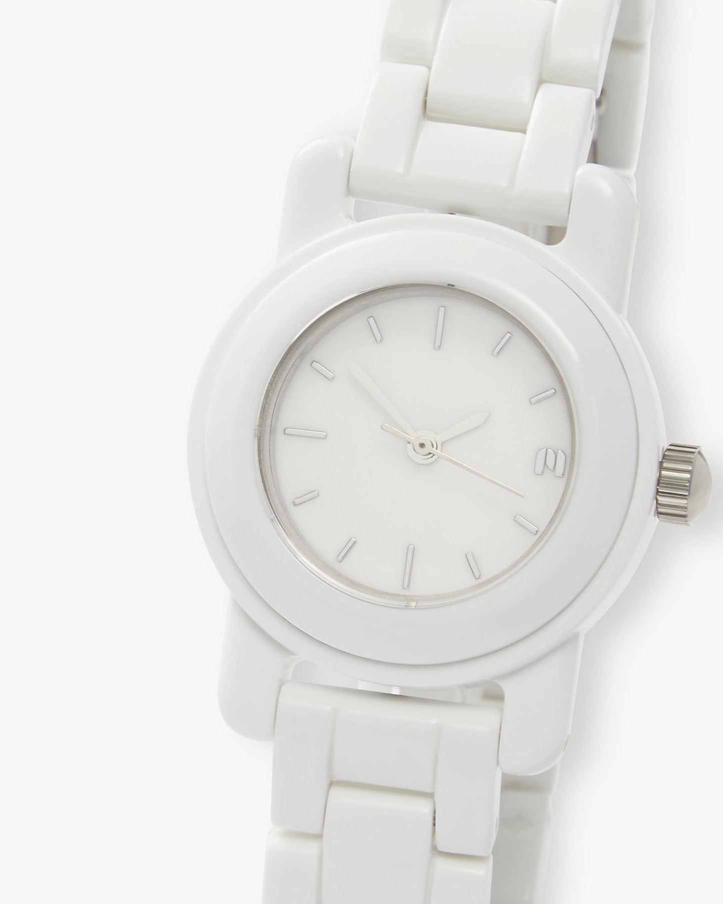 Mini Mono Watch in White - MACHETE