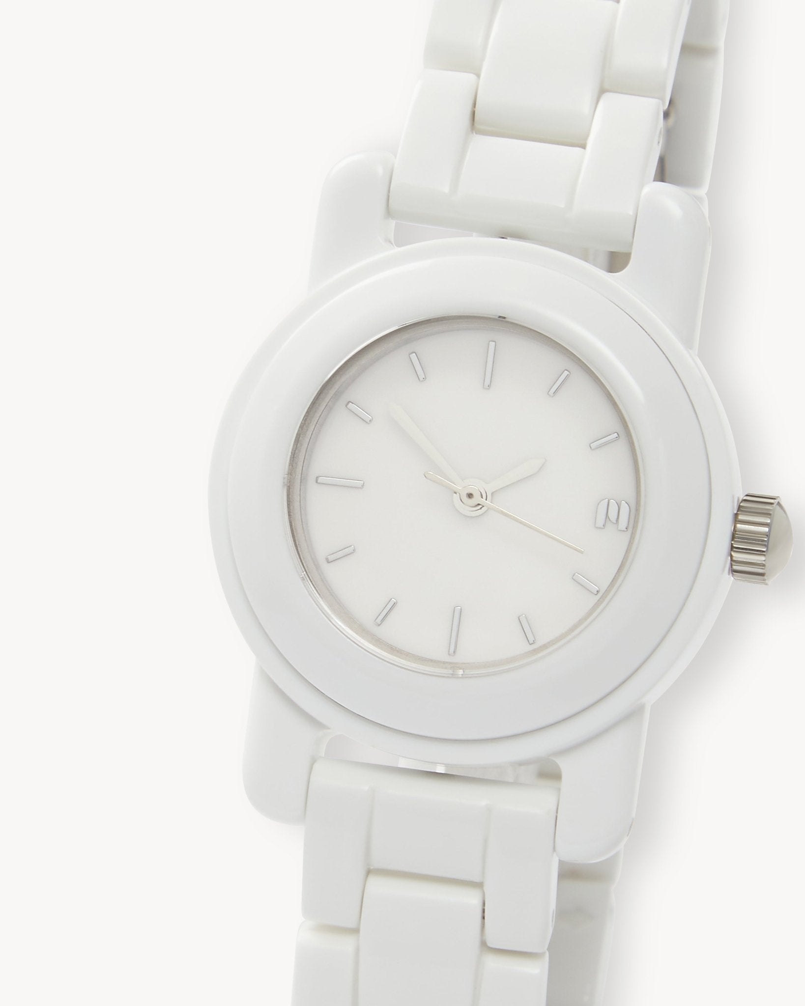 Mini Mono Watch in White - MACHETE