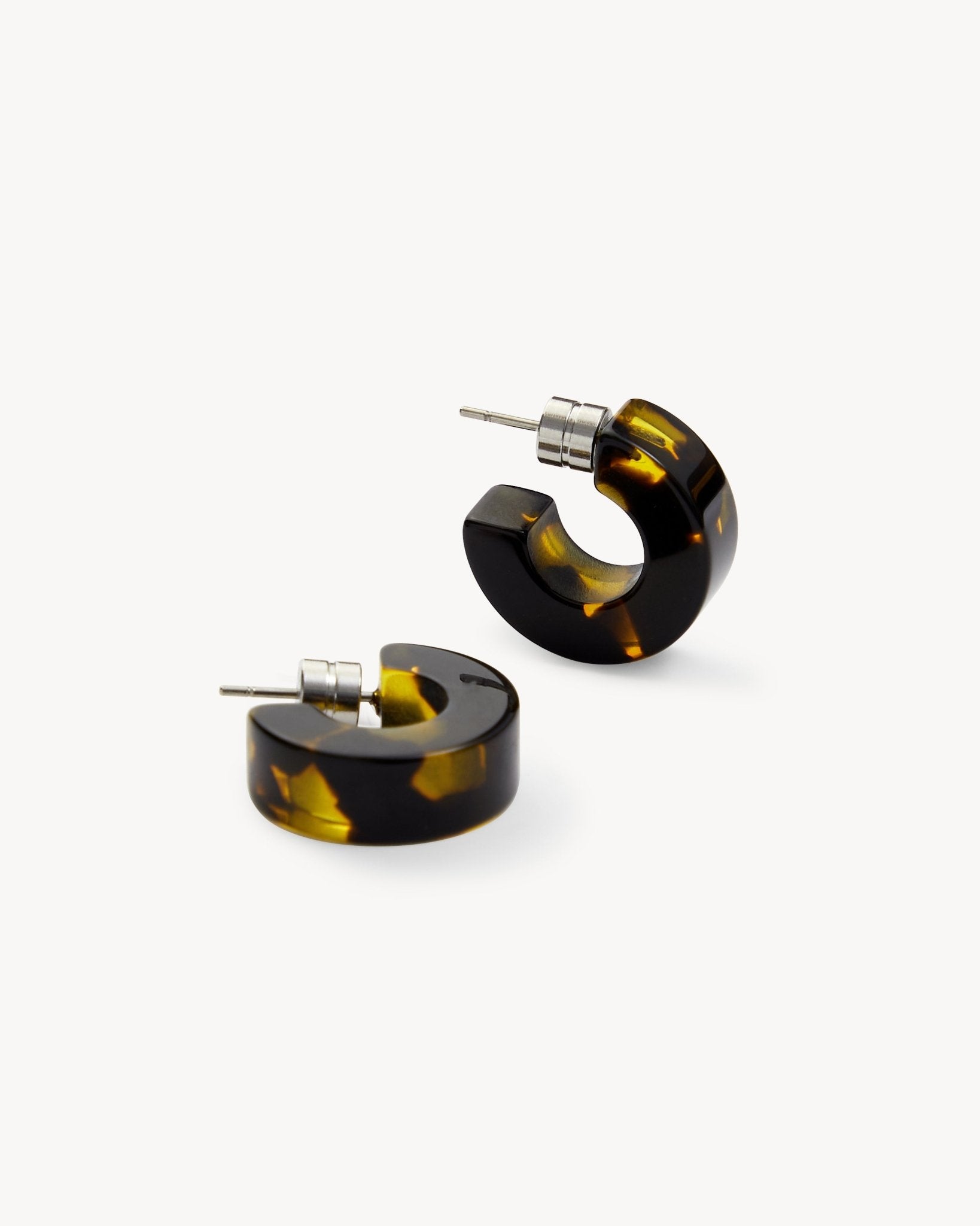 Muse Hoops in Dark Tortoise - MACHETE