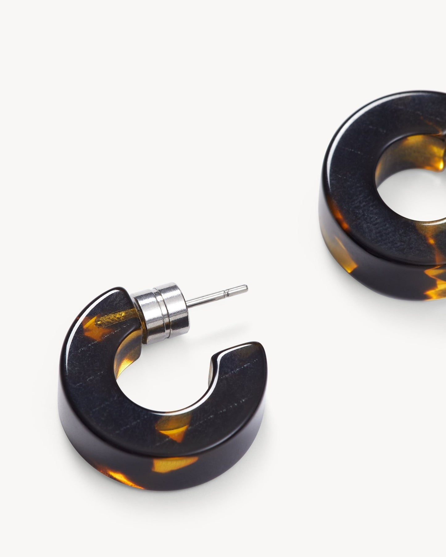 Muse Hoops in Dark Tortoise - MACHETE