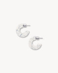 Muse Hoops in Marble
