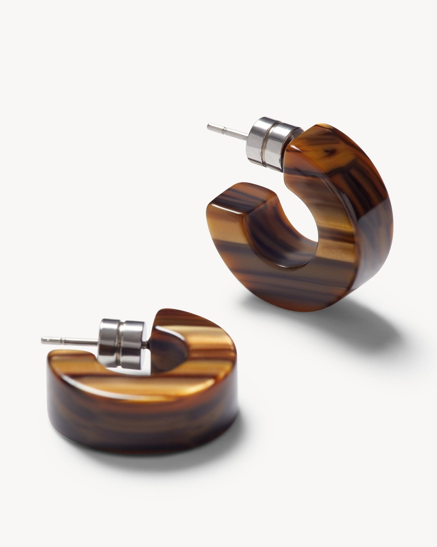 Muse Hoops in Tiger's Eye - MACHETE